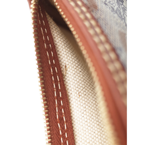 Celine Horse Carriage C Macadam Handbag Blue Brown - Picture 8 of 9